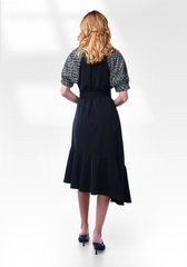 2306003- Puff Sleeve Dress - Montania Shop